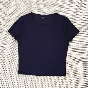 express body contour tee || navy blue, size s